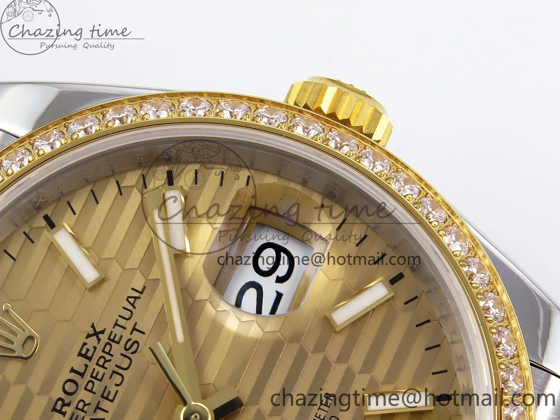 0223 Minimalist DateJust 36 SS 126283rbr VSF 1:1 Best Edition 904L Steel YG Textured Dial on Jubilee Bracelet VS 1378